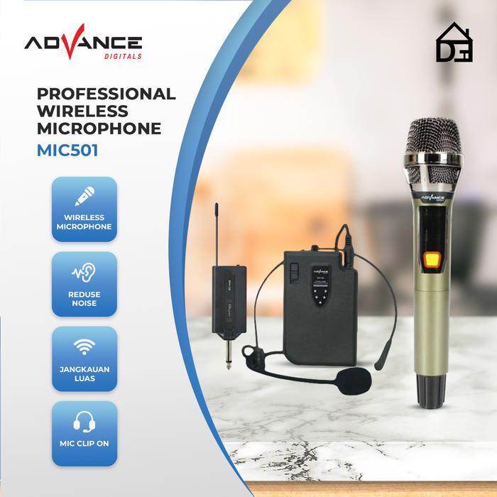 JUAL Microphone Mic Call Center Advance MIC-501 / MIC501 Customer Service Karaoke Mic Dancer