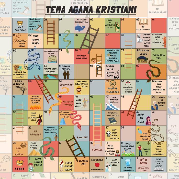 New Ular Tangga Jumbo Karpet Raksasa Mainan Edukasi Anak Gratis Dadu #Gratisongkir