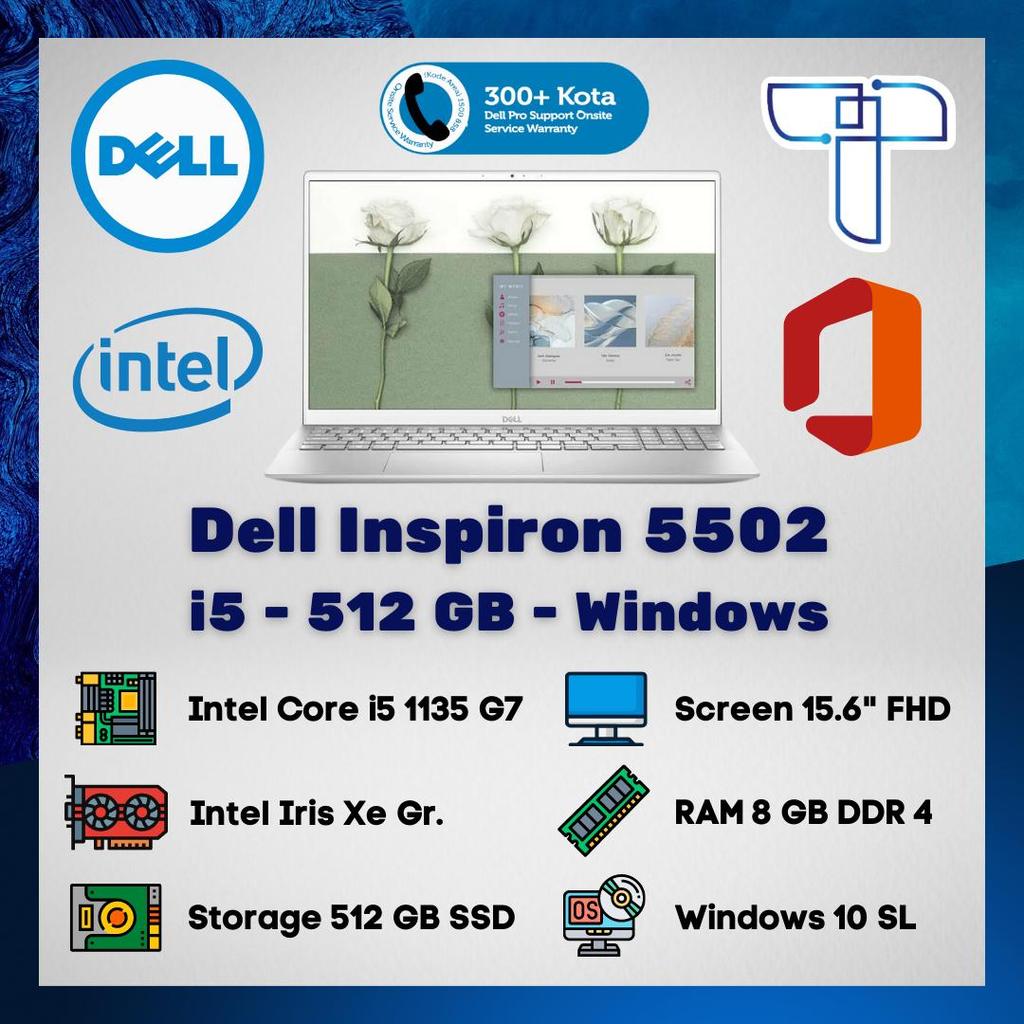 Laptop Dell Notebook Inspiron 15 5502 - i5 - 512 GB SSD - 8 GB - WIN