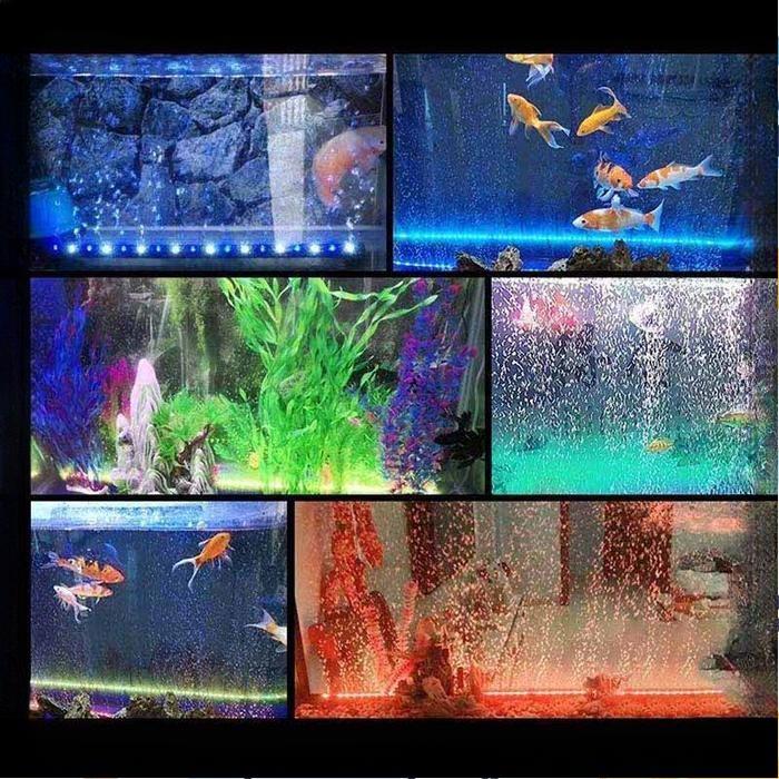 LAMPU GELEMBUNG UDARA WARNA LED BUBBLE LIGHT WARNA WARNI LAMPU AQUARIUM DEKORASI MEMBUAT GELEMBUNG