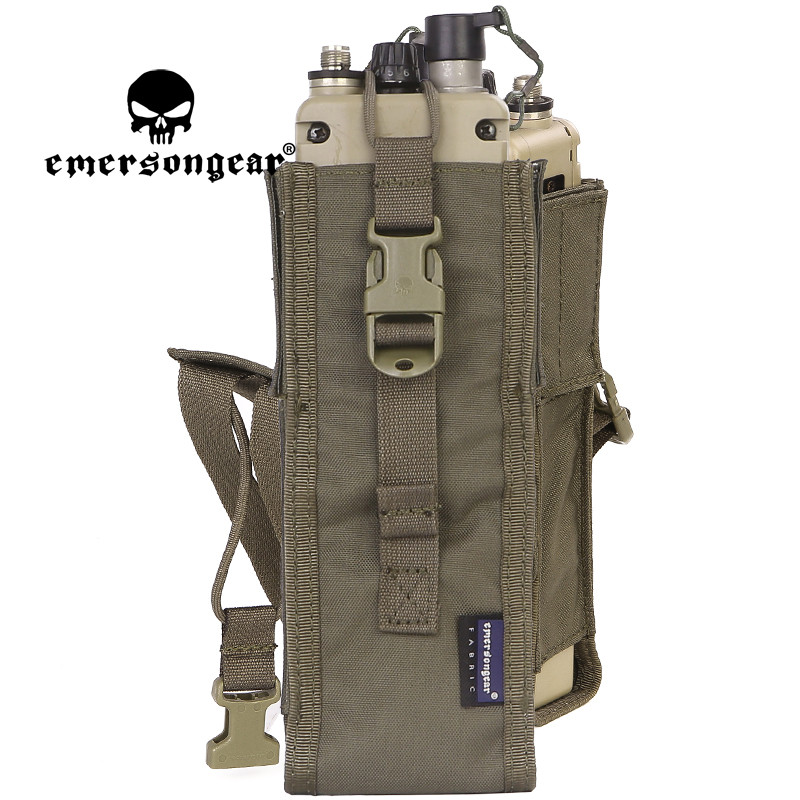 EMERSONGEAR Tactical PRC148/152 Radio Pouch Walkie Talkie Holder Waist Bag Molle Pocket W/ Release