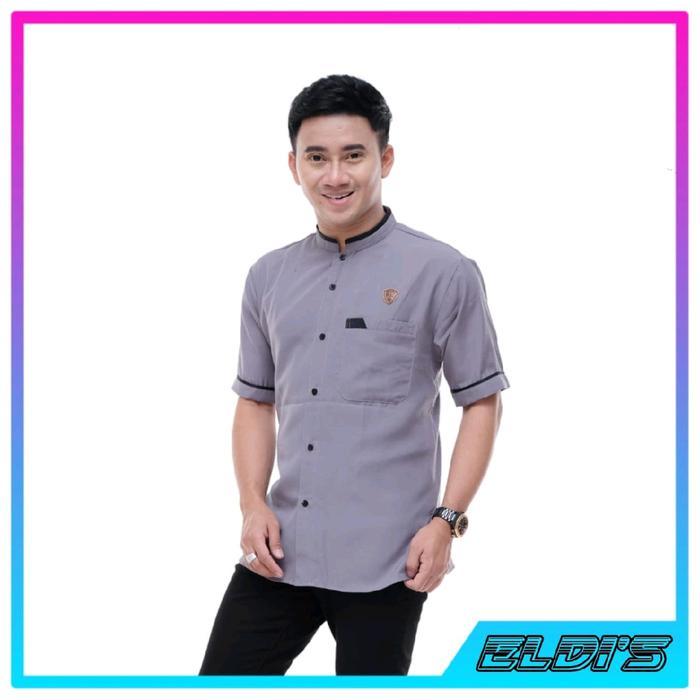 BAJU KOKO PRIA LENGAN PENDEK KAIN KATUN MICRO PREMIUM