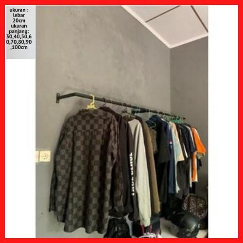 Gawang Baju Tembok Gawang Baju Dinding Jemuran Baju Handuk Tempel Besi