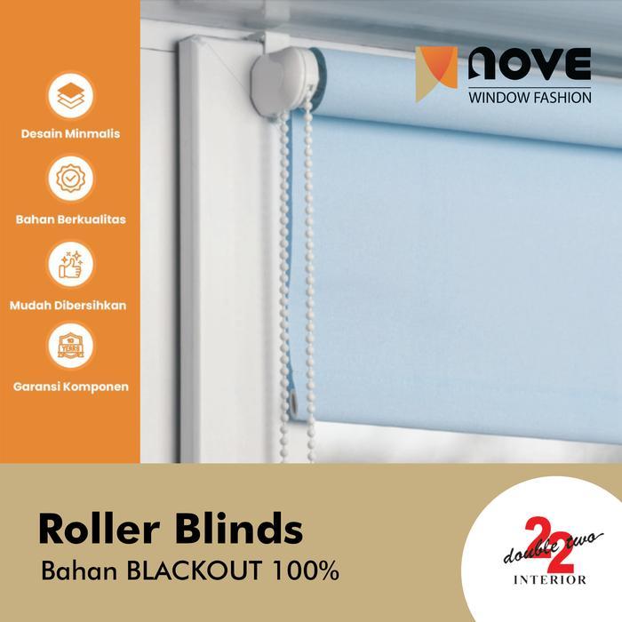 Roller Blinds BLACKOUT 100% Indoor / Tirai Gulung / Roller Blind NOVE