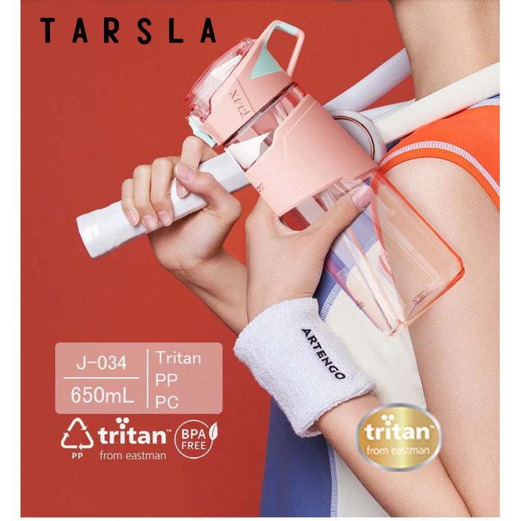 Tarsla Botol Minum J-034 Tritan Water Bottles BPA Free with Straw 500 ML