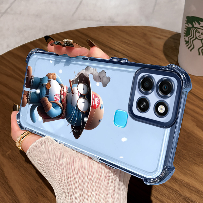 Casing Hp untuk Infinix Smart 6 Case Casing Merokok Anime pola Cesing HP Kesing empat Anti Drop sudu