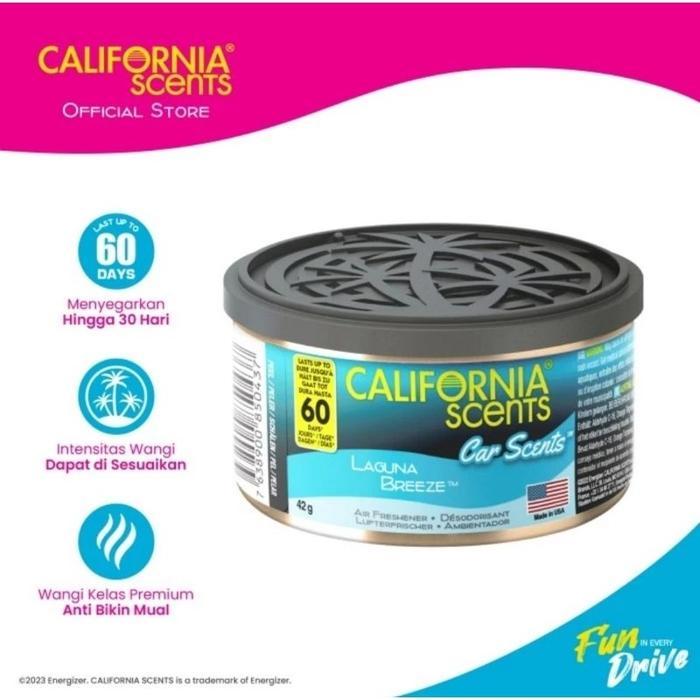 California Scents Spillproof Laguna Breeze Serbuk Kayu Parfum Pengharum Penyegar Ac Mobil Ruangan