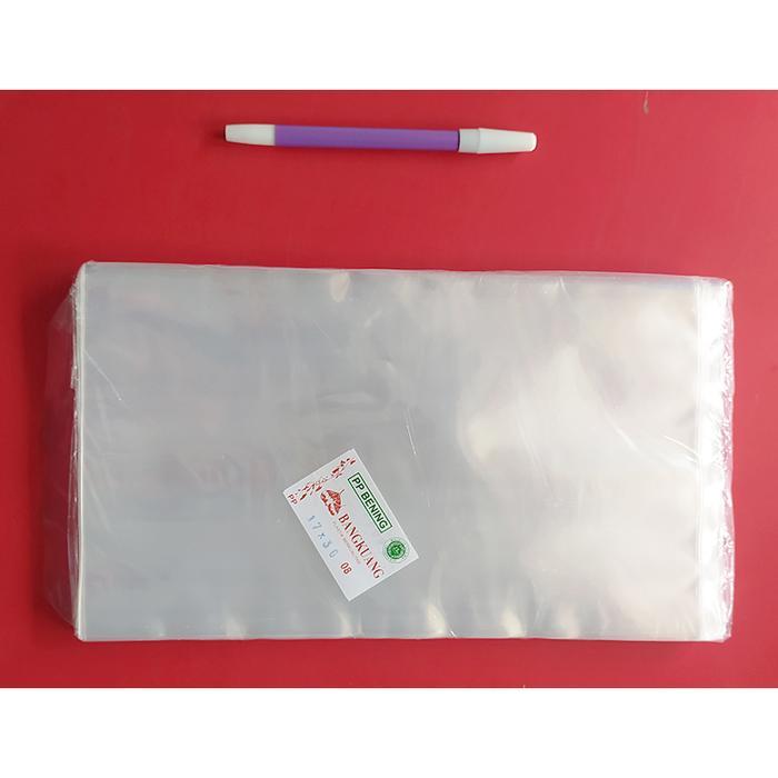 Kantong Plastik Pp Bening Tebal 0.8 Uk. 17X30
