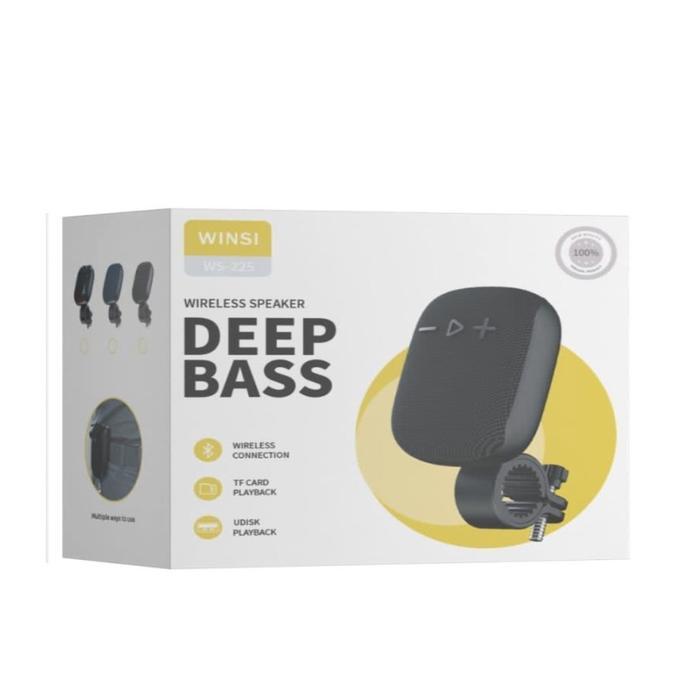 Deep Bass Speaker Stang Sepeda / Motor Wireless Audio Speaker