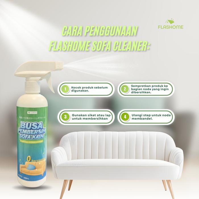 FLASHOME Sofa Instan Stain Remover Spray Hambat Jamur All Purpose Cleaner Busa Pembersih Kain,