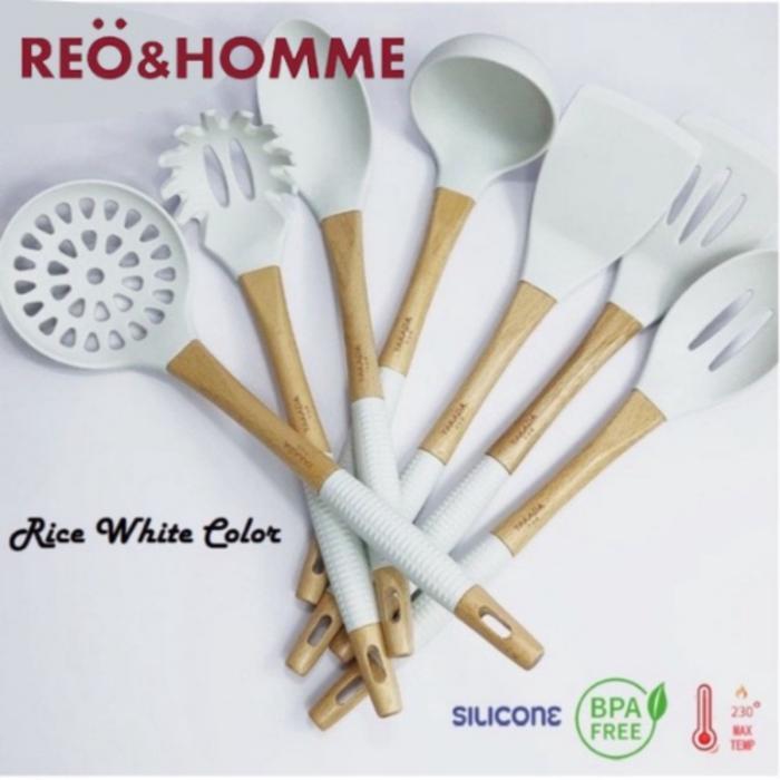 Reo&Homme Alat Masak Silicone Slotted Spoon Y203A