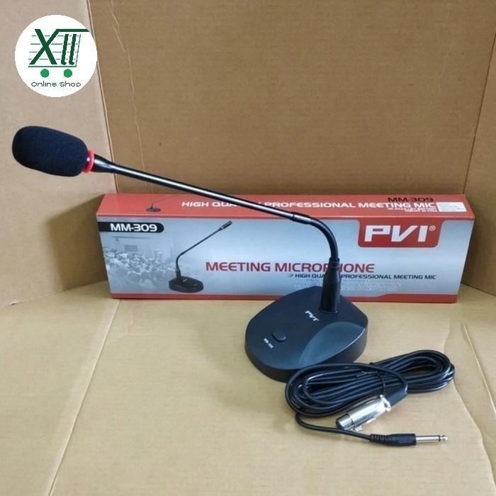 Terlaris PVI MM~309 (TiDAK PAKAi BELL) Mic Meja Podium Condenser Kabel 5 Meter SALE
