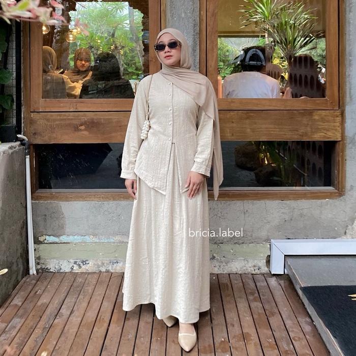 Bricia Label - ARAYA ONE SET / one set wanita / one set rok / one set lebaran