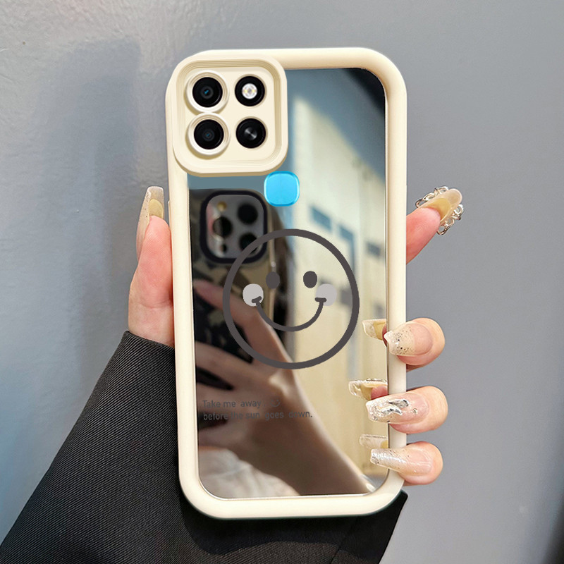 Casing Hp Infinix Smart 6 Infinix Smart 6 Plus Case Casing tas emosi kesenangan Pola Kasus cermin ta
