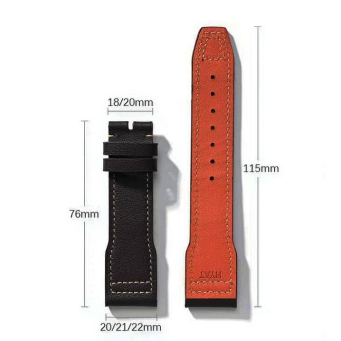 TERLARIS Tali Jam Tangan 20 mm Replacement Leather Strap IWC Pilot Mark 9011.20 READY STOCK