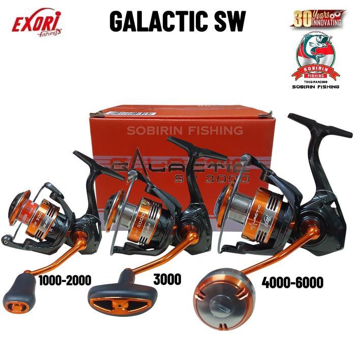REEL EXORI GALACTIC SW POWER HANDLE UKURAN 2000 - 6000 Reel spinning exori galatic terbaru