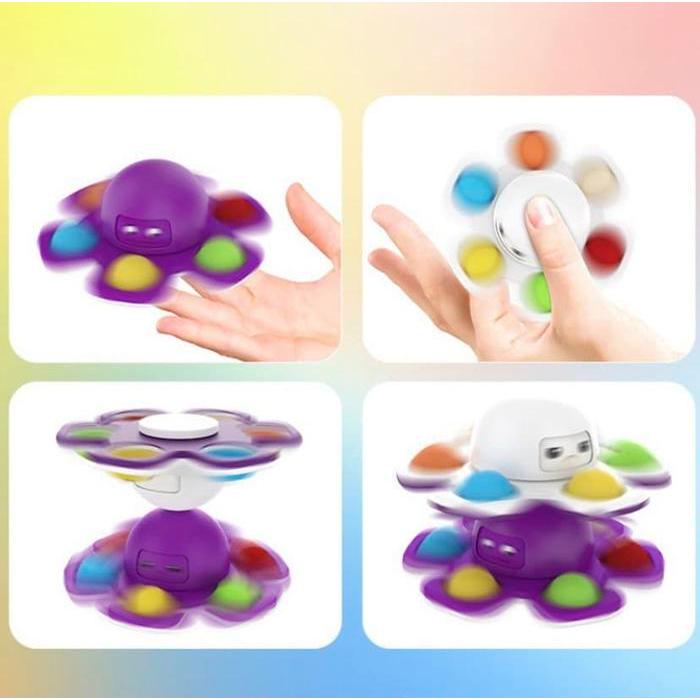 TEREMURAHTERLARIS READY SILAHKAN DIORDER SPINNER OCTOPUS GURITA POP IT FIDGET TOYS SQUISHY MAINAN