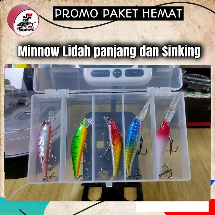 Promo Minnow Lidah Panjang + Minnow Sinking Free Box