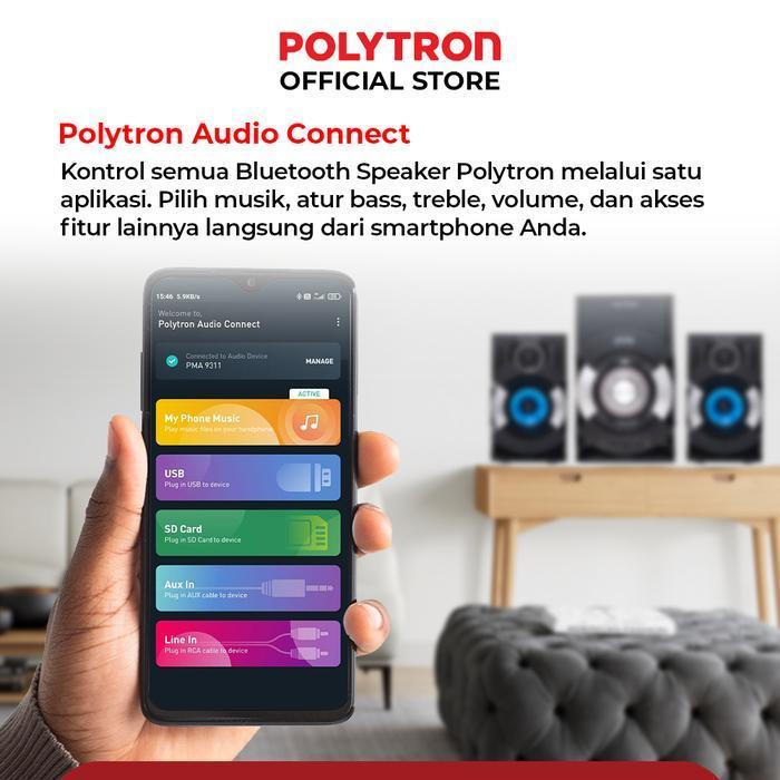 Promo Speaker Polytron 9527 Bluetooth Speaker Multimedia Pma 9527/B