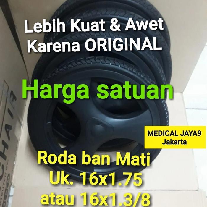 Juana - Roda Ukuran 16 Ban Mati Sparepart Kursi Roda Travel Avico Sella