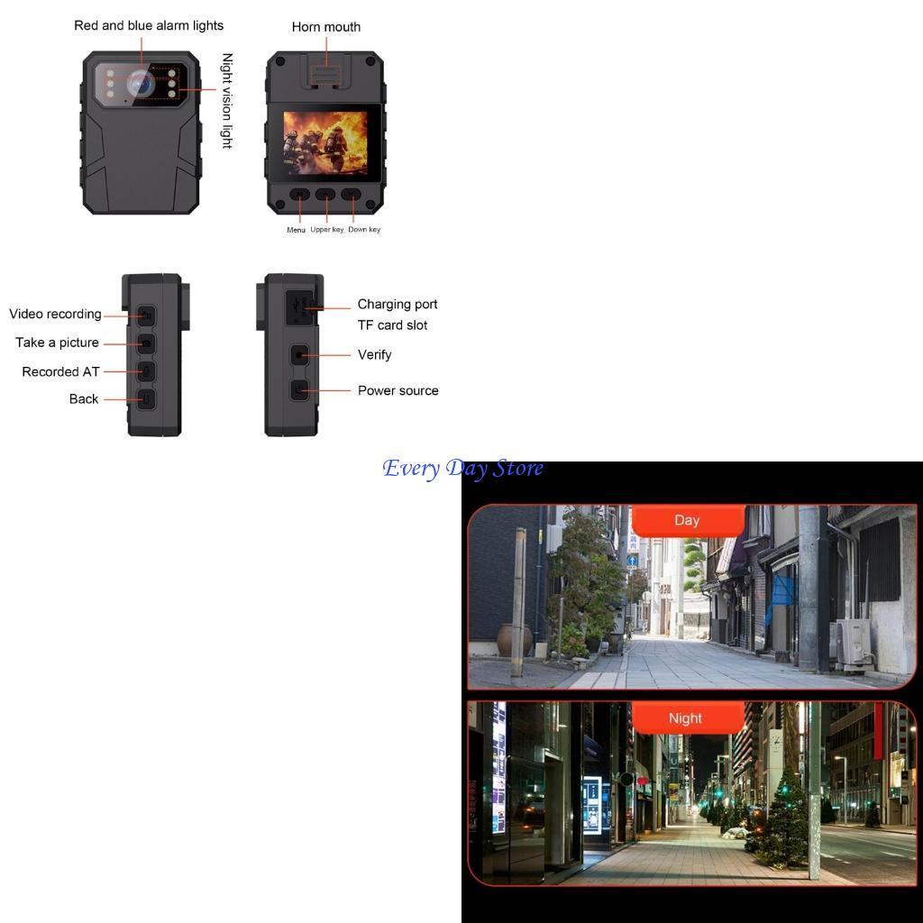 N3UB Mini Body Camera 4K Mini Digital Camera Sports Body Camera Video Recorder Site Enforcement