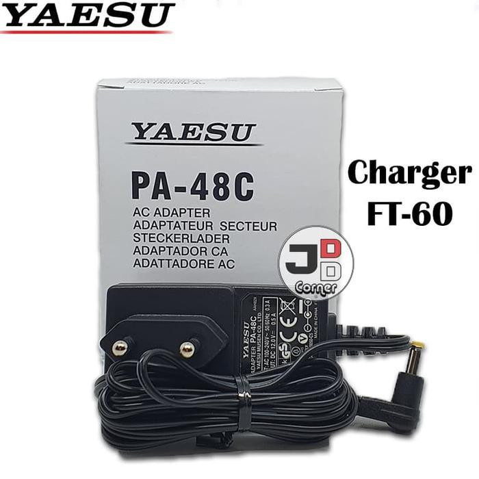 Charger HT Yaesu FT-60R ORI Baru Adapter PA-48C FT60R FT60 FT 60 PA48C