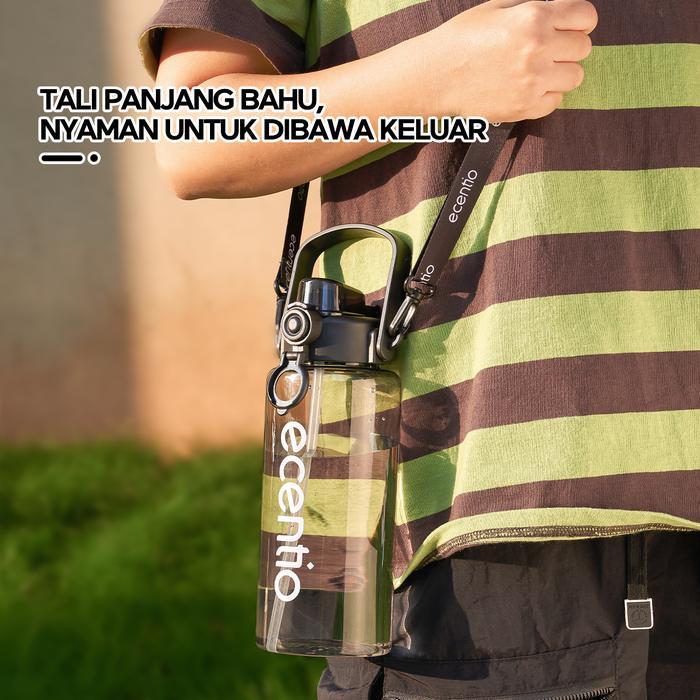 ecentio botol plastik 1100ml botol minum besar botol minum olahraga sport botol minum anak cowok