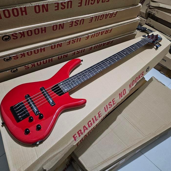 Bass ibanez SDGR 5 string merah new stock