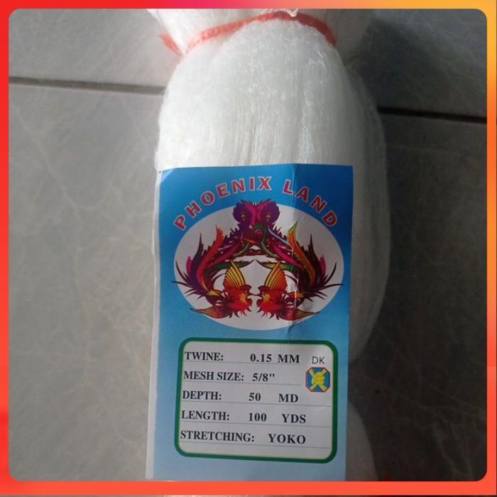Jaring ikan kecil 0.15 5/8 inchi 50md/100yds yoko pukat ikan kecil jaring ikan senar jaring ikan