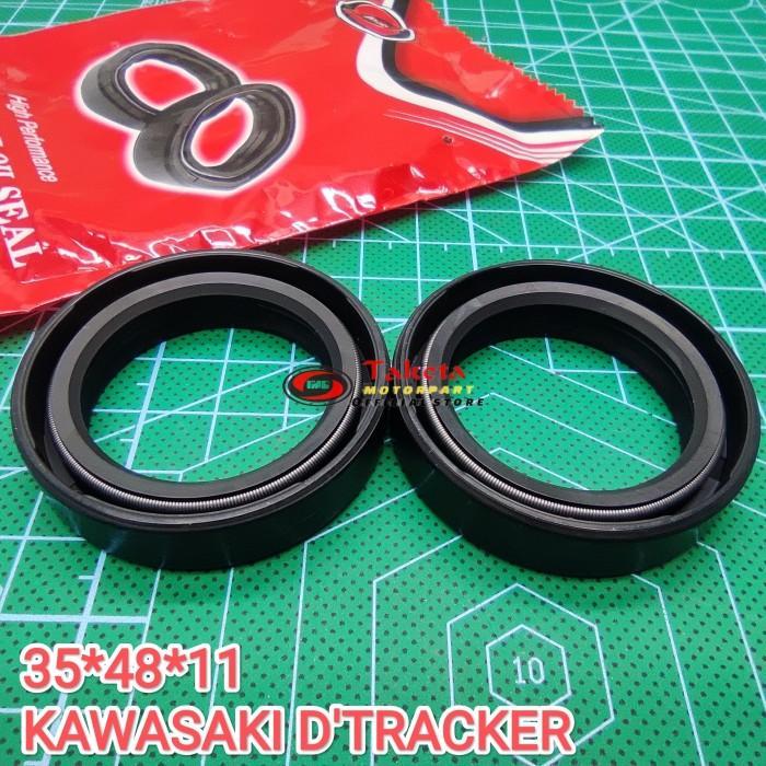 35 48 11 SEAL SHOCK DEPAN KAWASAKI DTRACKER D TRACKER 150 KLX BF GARANSI AWET TAHAN LAMA