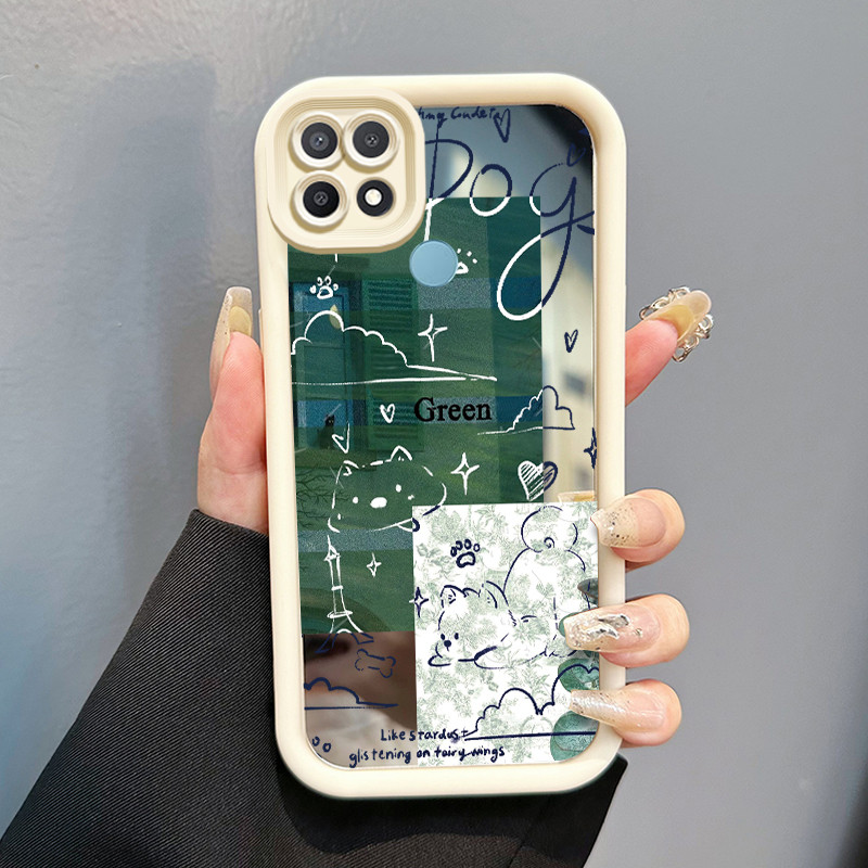 Casing Hp OPPO A15 A15s A35 Case Casing Lukisan Foto Pola Kasus cermin tangga Kasus ponsel HP Kasing
