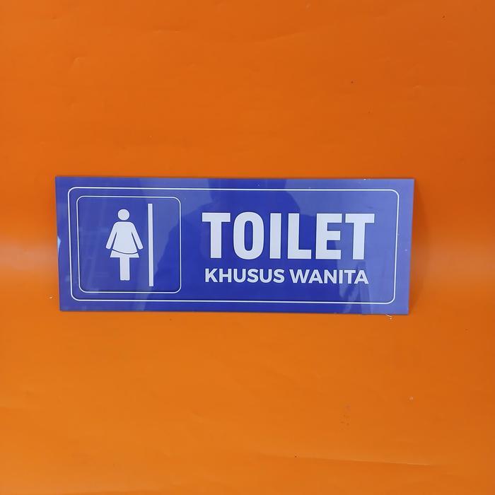 Akrilik Toilet Khusus Wanita - Akrilik Papan Nama Ruang Toilet