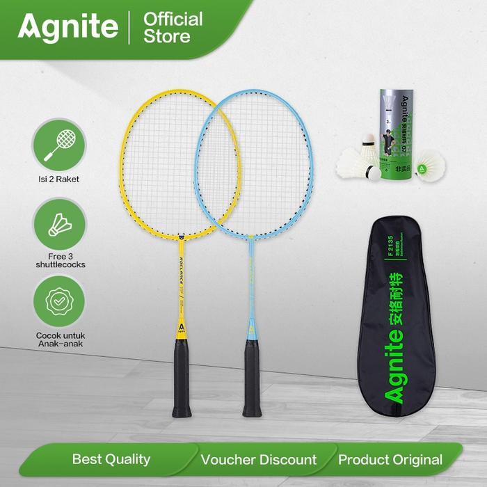 [SPECIAL 4.4] Agnite Children Badminton Racket / Raket Badminton / Raket Bulu Tangkis Anak Alat