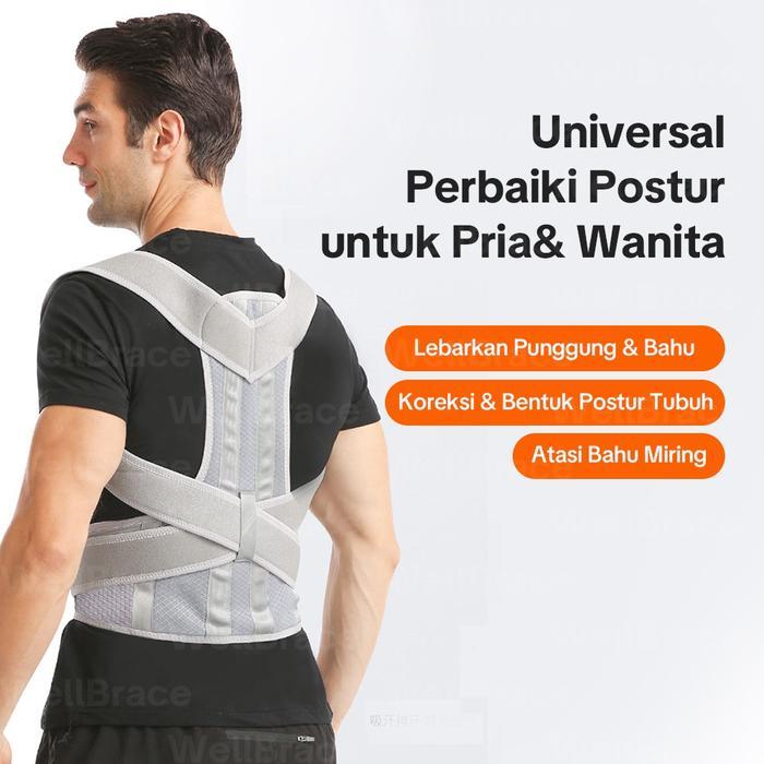 Alat Penegak Punggung Bungkuk Penyangga Penyangga Punggung Tulang Belakang Posture Back Supporter