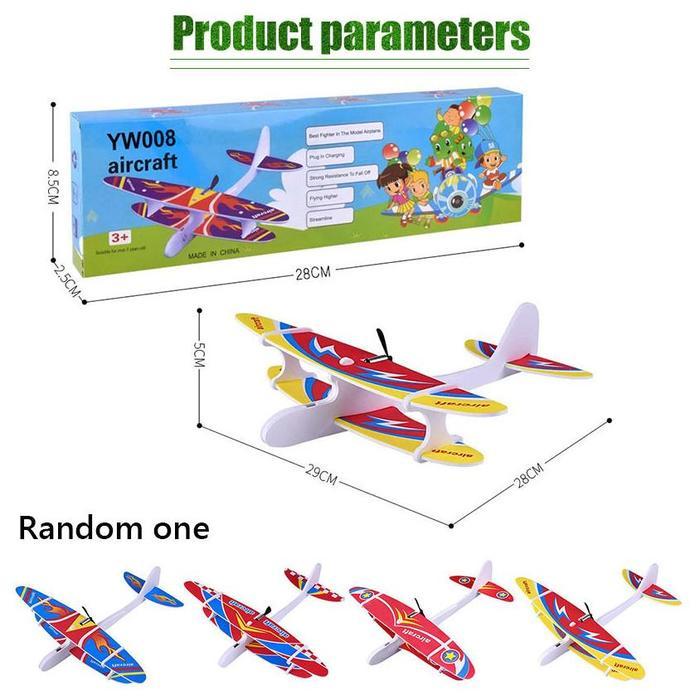 Premium Pesawat Gabus Styrofoam Mainan / Pesawat Terbang Foam Mainan Anak / Pesawat Busa Listrik