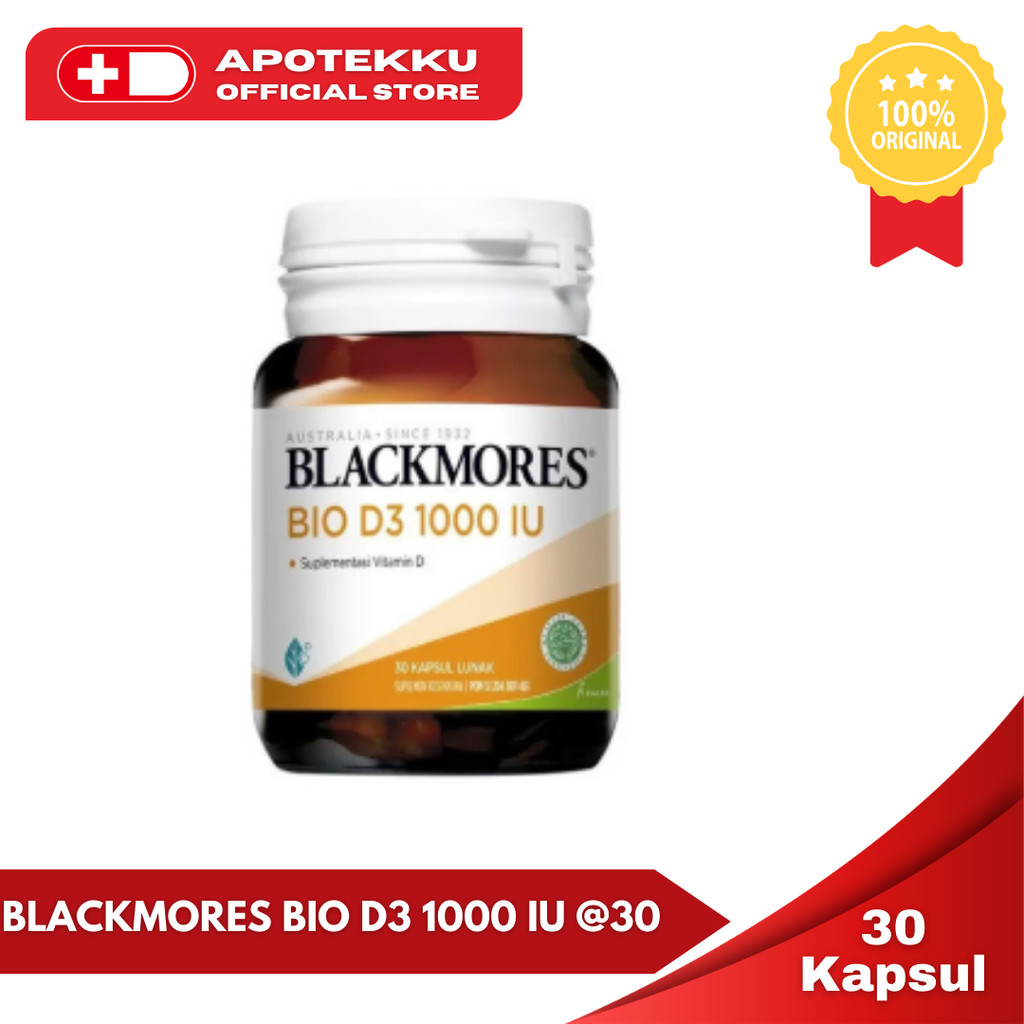 Blackmores Bio D3 1000 IU (30 Kapsul) - Vitamin D3