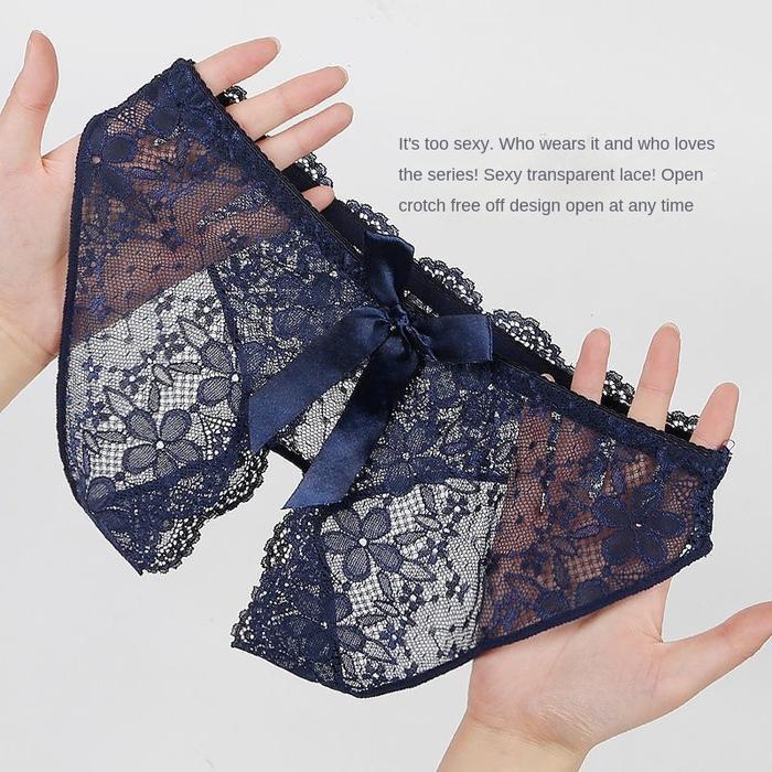 Violetfire Celana Dalam Wanita Jumbo G String Open Sexy Pita Renda Transparan Thong C1500 Warna