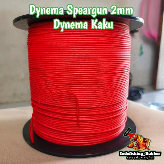 Tali Dynema Spearfishing 2mm Jenis Kaku Kuat Tahan aus untuk Speargun Panah ikan Sungai Laut