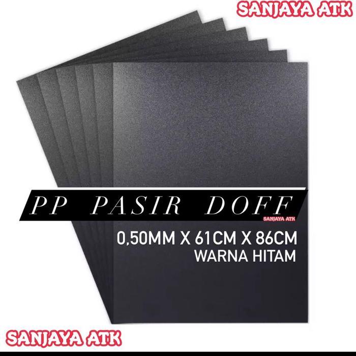 Plastik Mika Pp Hitam Tebal 0.50Mm