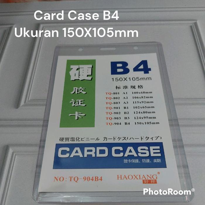 Card Case B4 (20Pc) Kartu Plastik Panitia Id Card Nametag (150X105Mm)