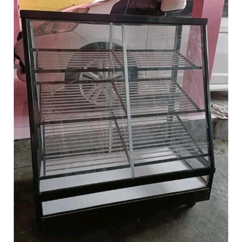 PROMO Etalase kue/etalase donat/etalase 1 meter/etalase terbaru/etalase murah/free ongkir max 35km