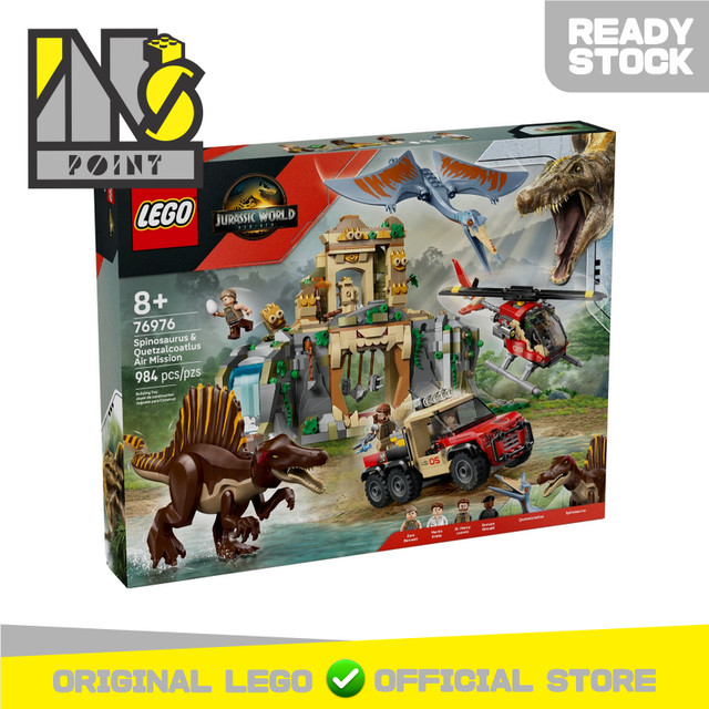 LEGO 76976 - Jurassic World - Spinosaurus & Quetzalcoatlus Air Mission