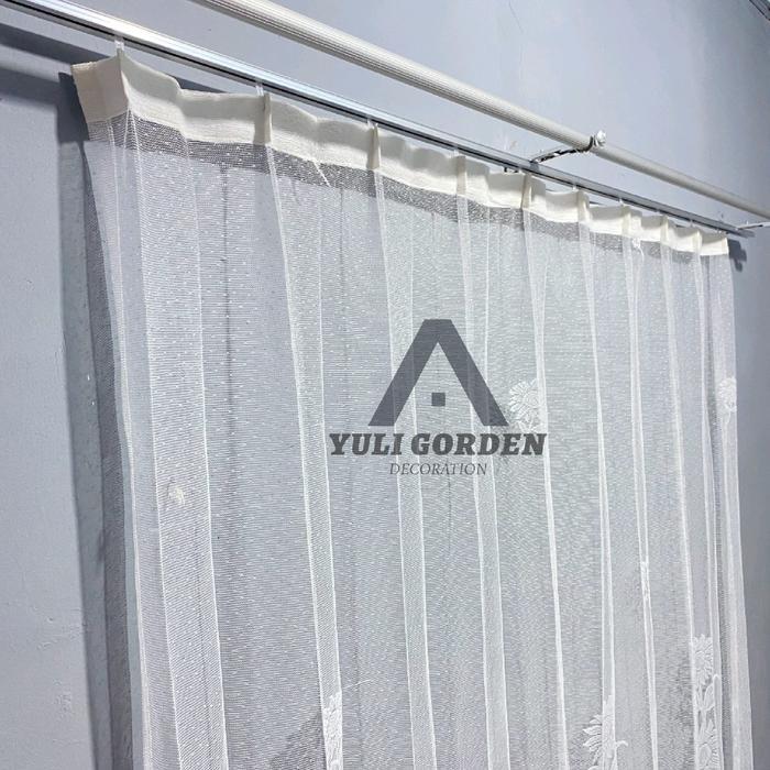 "New" DALAMANVITRASE GORDEN POLOS CANTOLAN PLISKET HORDENG JENDELA PINTU KAMAR BUNGA PUTIH BESI