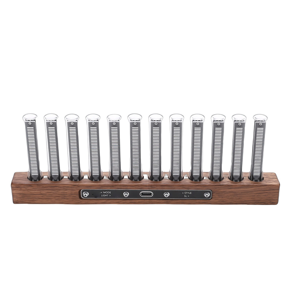 LED Music Spectrum Display Home Audio Analyzer High Sensitivity Music Rhythm Light Bar with 12 Light