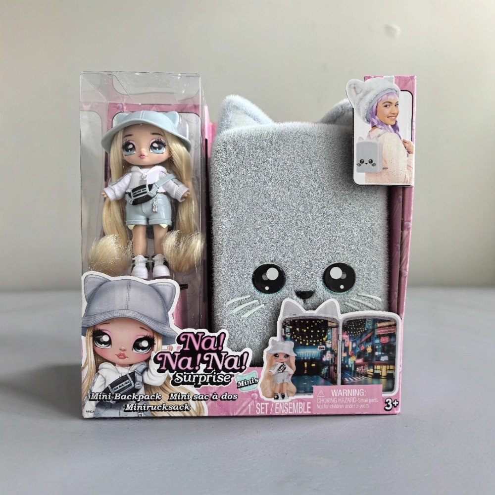 Surprise Nana Plush Mini Backpack Set Cotton Persian Cat Doll Fashion Decoration Accessories Toy