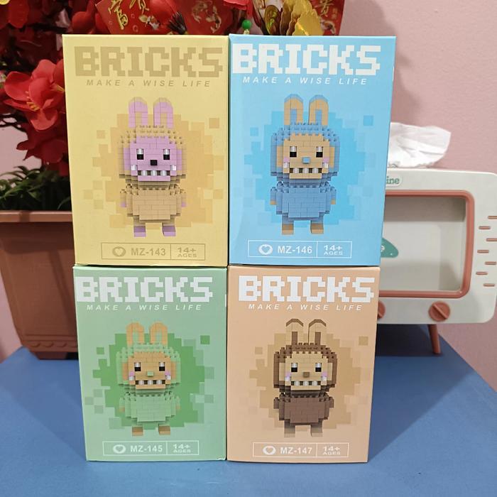 Mainan Balok Lucu Blocks Blok Susun Bricks Kartun Mainan Edukasi Balok Susun Plastik Toys Hadiah