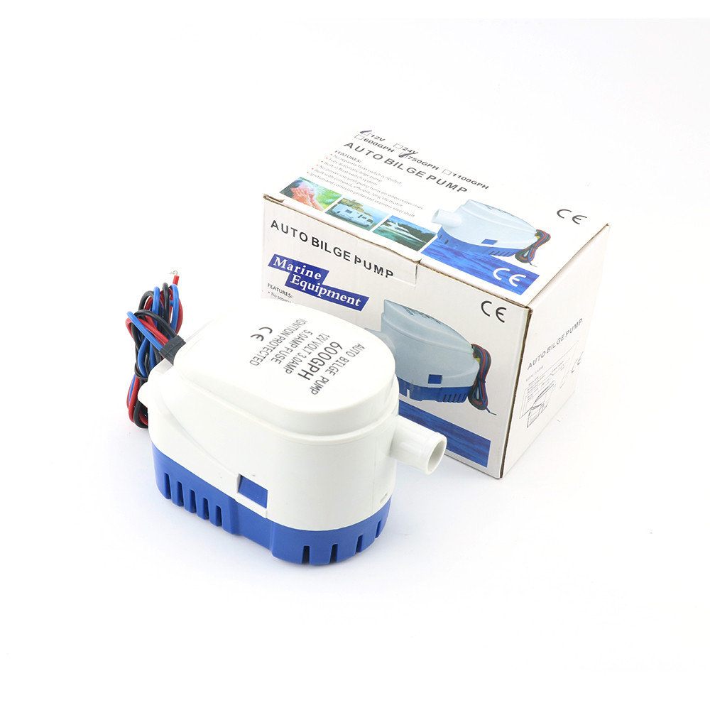 Automatic Boat Submersible Bilge Pump 12V Volt DC Electric Marine Water Pump Small Auto 600GPH