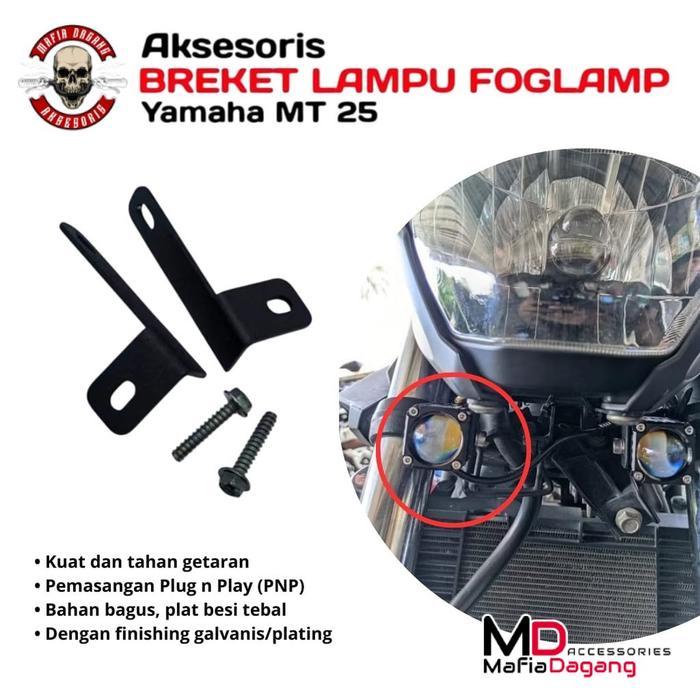 COD BREKET LAMPU MT25 BREKET BRACKET LAMPU TEMBAK FOGLAMP MT25 MT 25 ANTI GETARR SPORTY