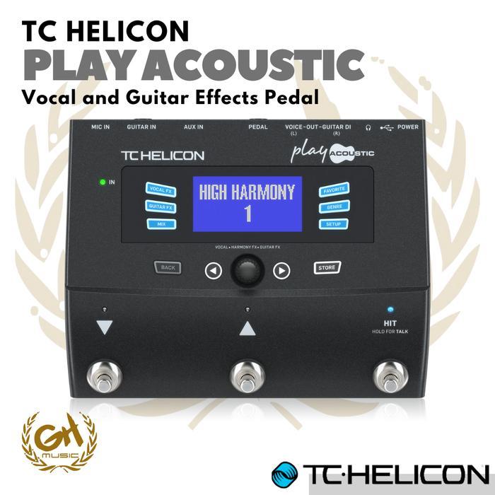 TC-HELICON PLAY ACOUSTIC Vocal and Guitar Effects Pedal Efek Vokal