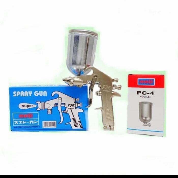 Meiji Super Spray Gun Merk Meiji Tipe F75 Tabung Atas Set 400Cc